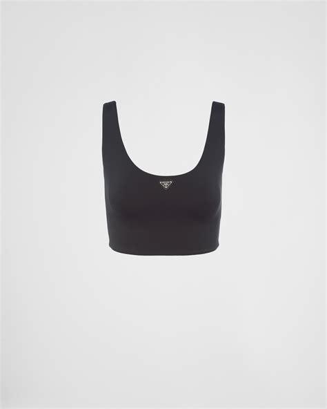 prada stretch jersey top|Prada Stretch Jersey Top .